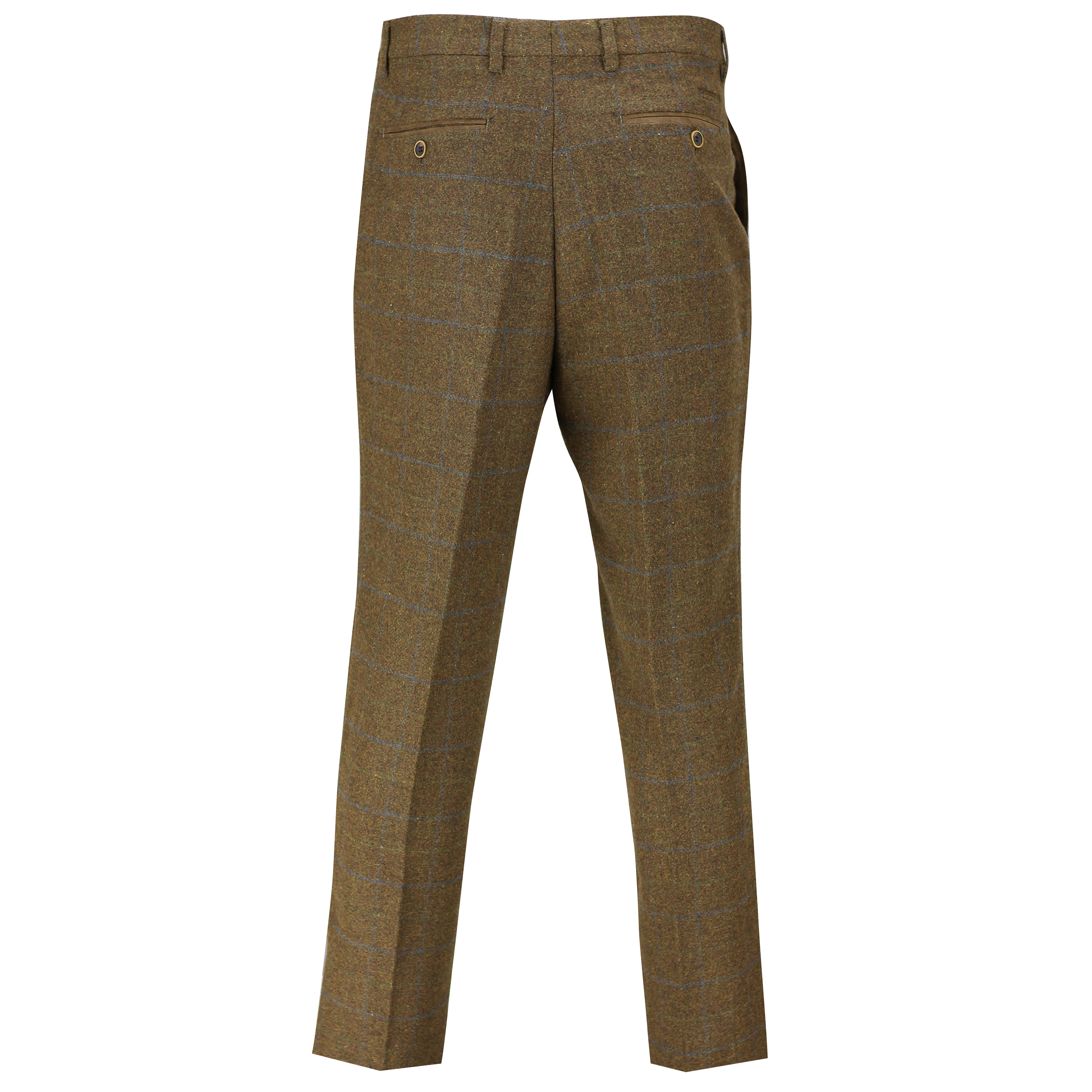 Mens Tweed Trousers Vintage Herringbone Checks Velvet Slim Fit Formal Suit Pants eBay